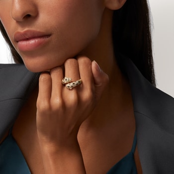 Panthère de Cartier ring, semi-paved Panthère de Cartier ring, semi-paved