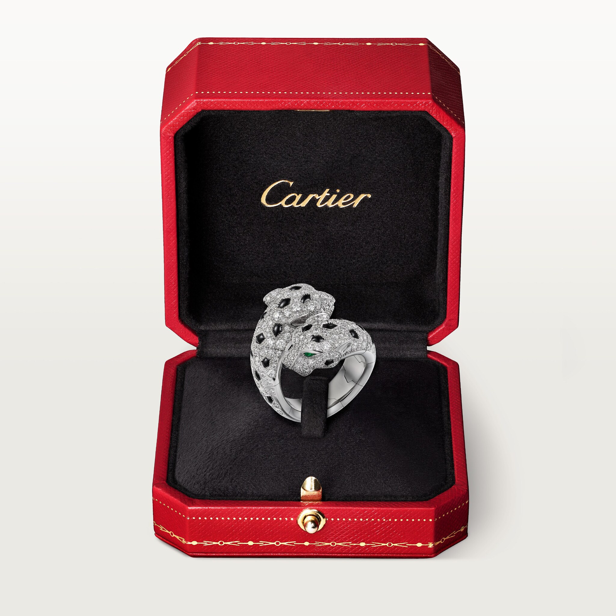 Panth&egrave;re de Cartier ring, articulated, paved, image 10