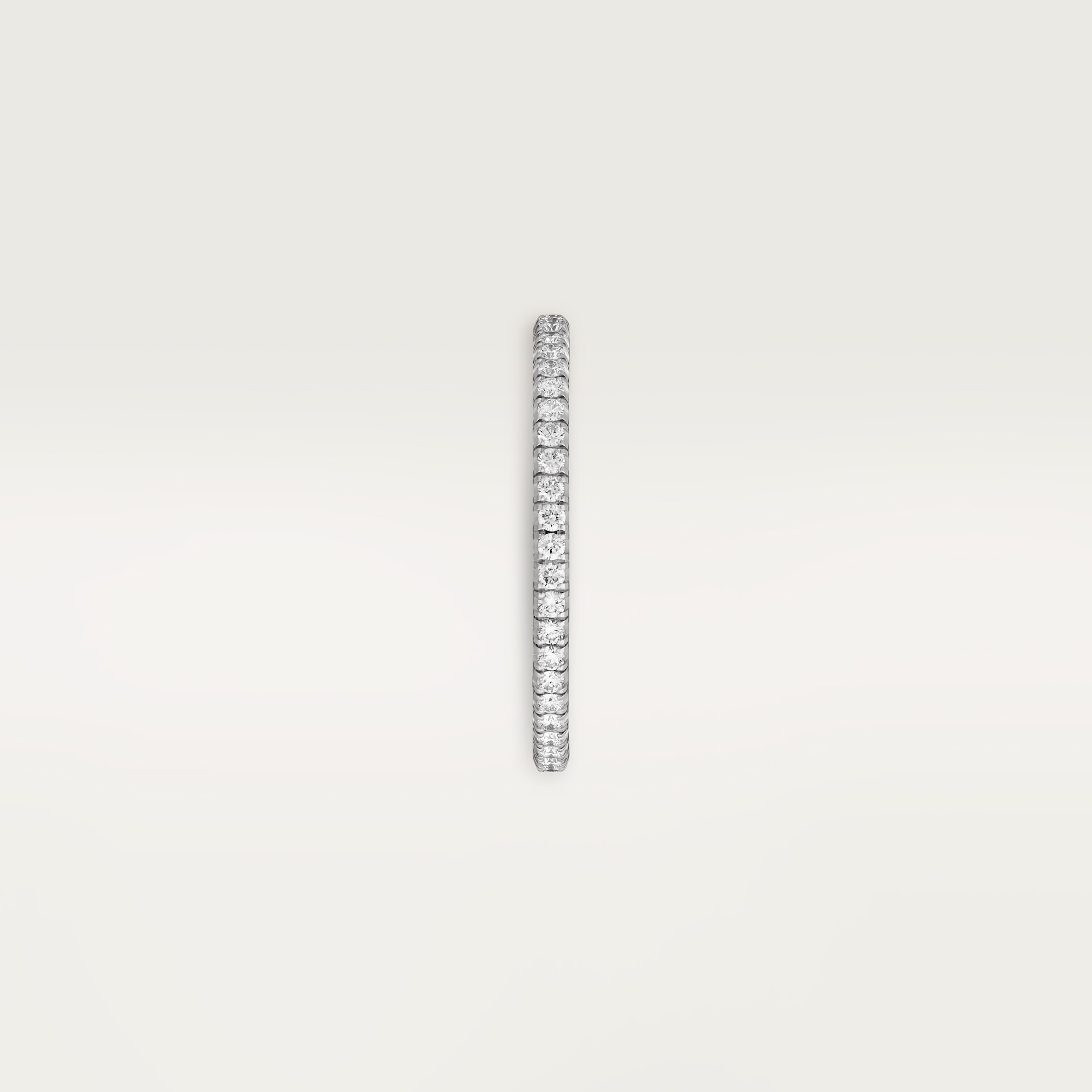 Etincelle de Cartier wedding band, 1.5 mm width, paved, image 5