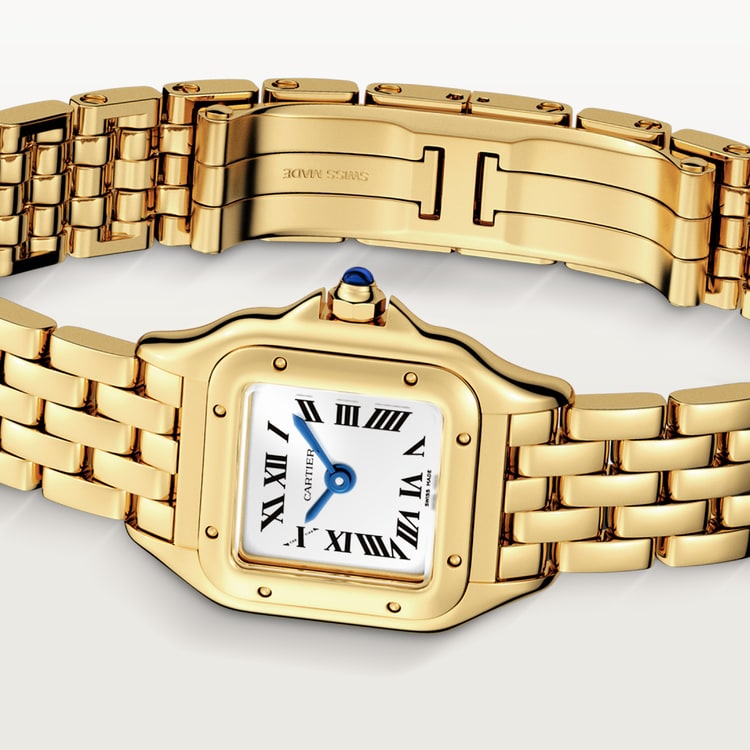 Mens gold cartier panthere top watch