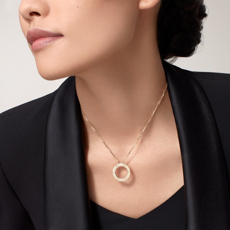 Cartier Yellow Gold Love Necklace Gold One Size