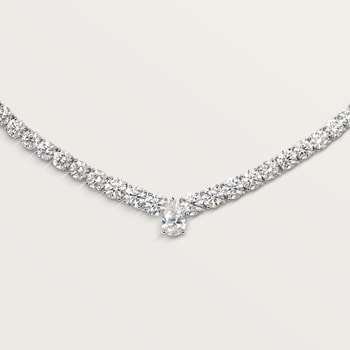 Lignes Essentielles necklace, brilliant-cut diamonds Lignes Essentielles necklace, brilliant-cut diamonds
