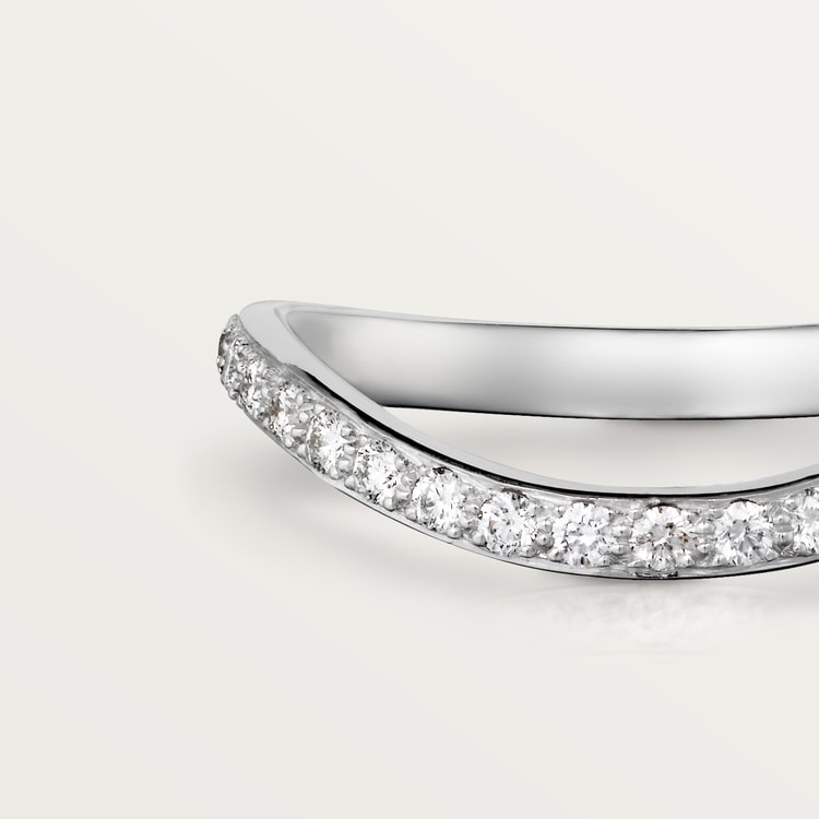 CRB4099300 Trinity Ruban wedding band Platinum diamond Cartier