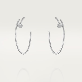Juste un Clou hoop earrings, large model, paved Juste un Clou hoop earrings, large model, paved