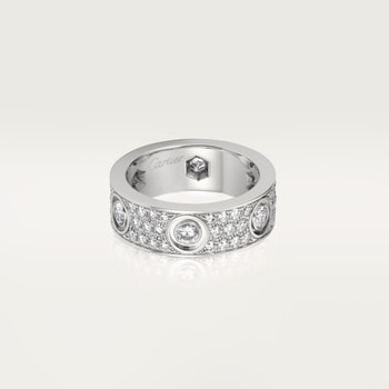 #LOVE# ring, classic model, paved, 6 diamonds #LOVE# ring, classic model, paved, 6 diamonds