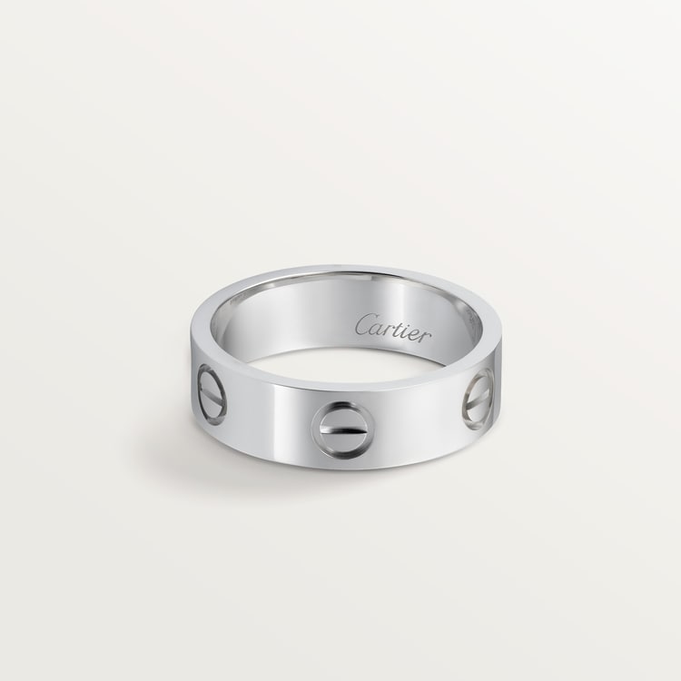 Silver love ring cartier best sale