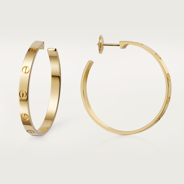 Cartier love earrings gold sale