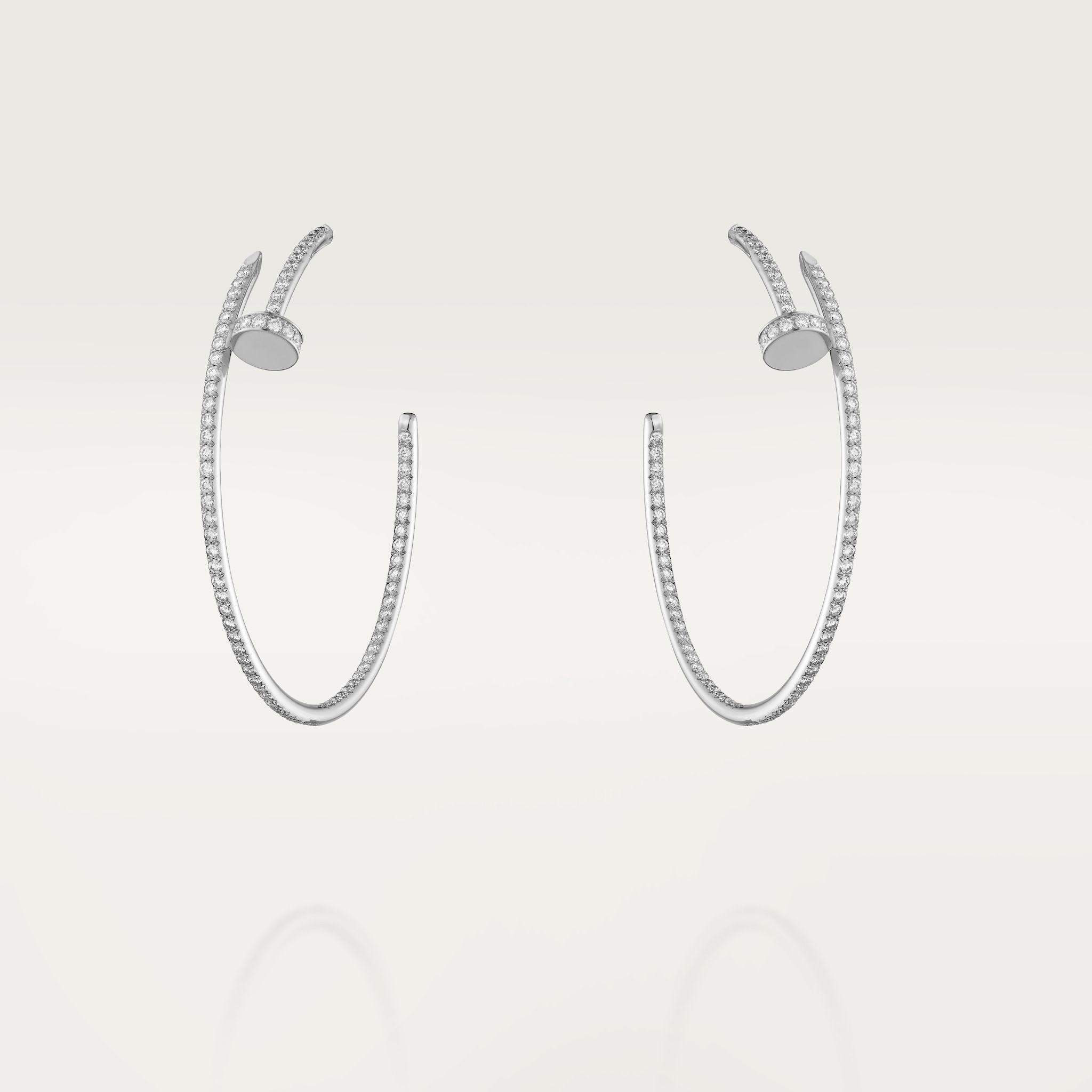 CRN8515008 Juste un Clou earrings White gold, diamonds Cartier