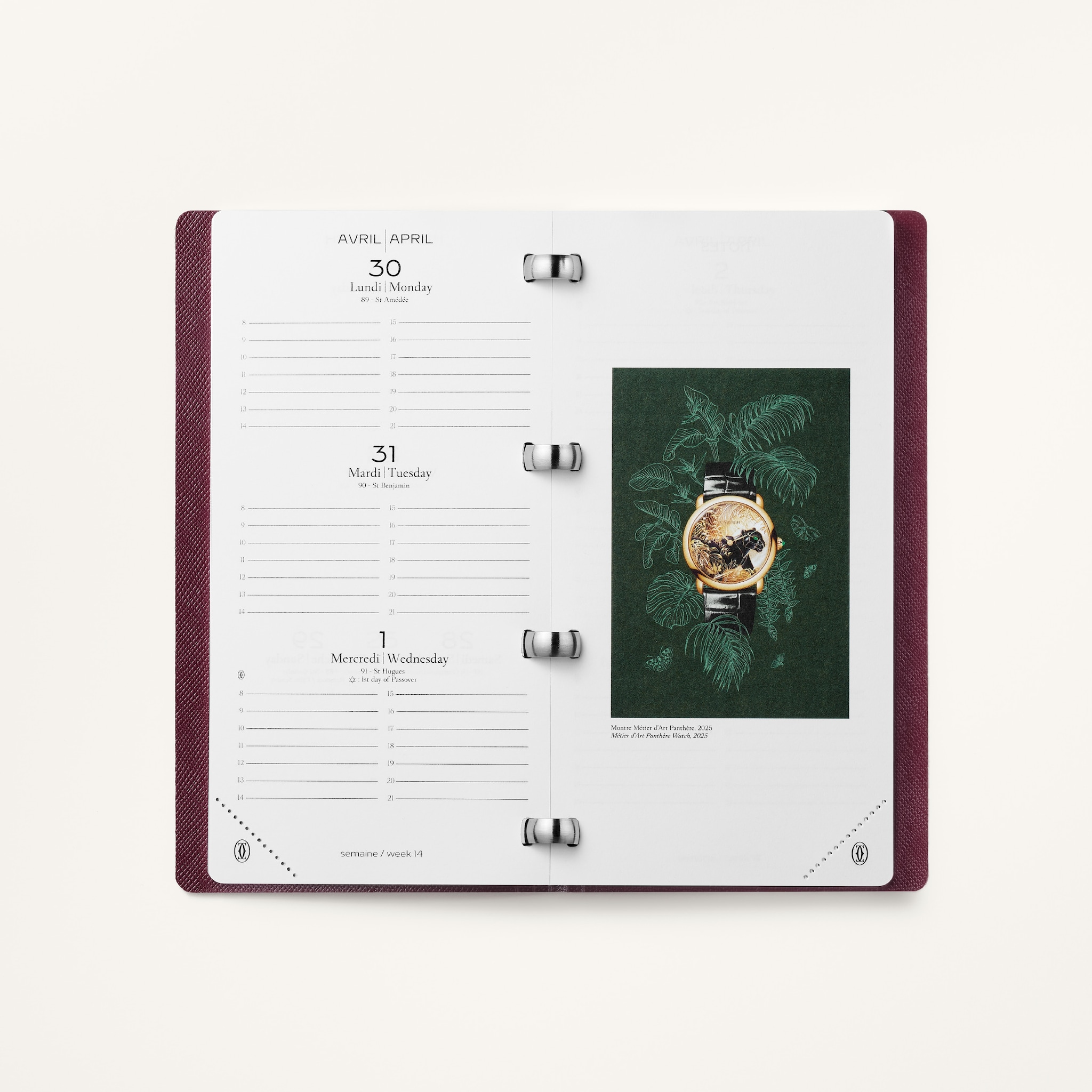 Recharge agenda, papier