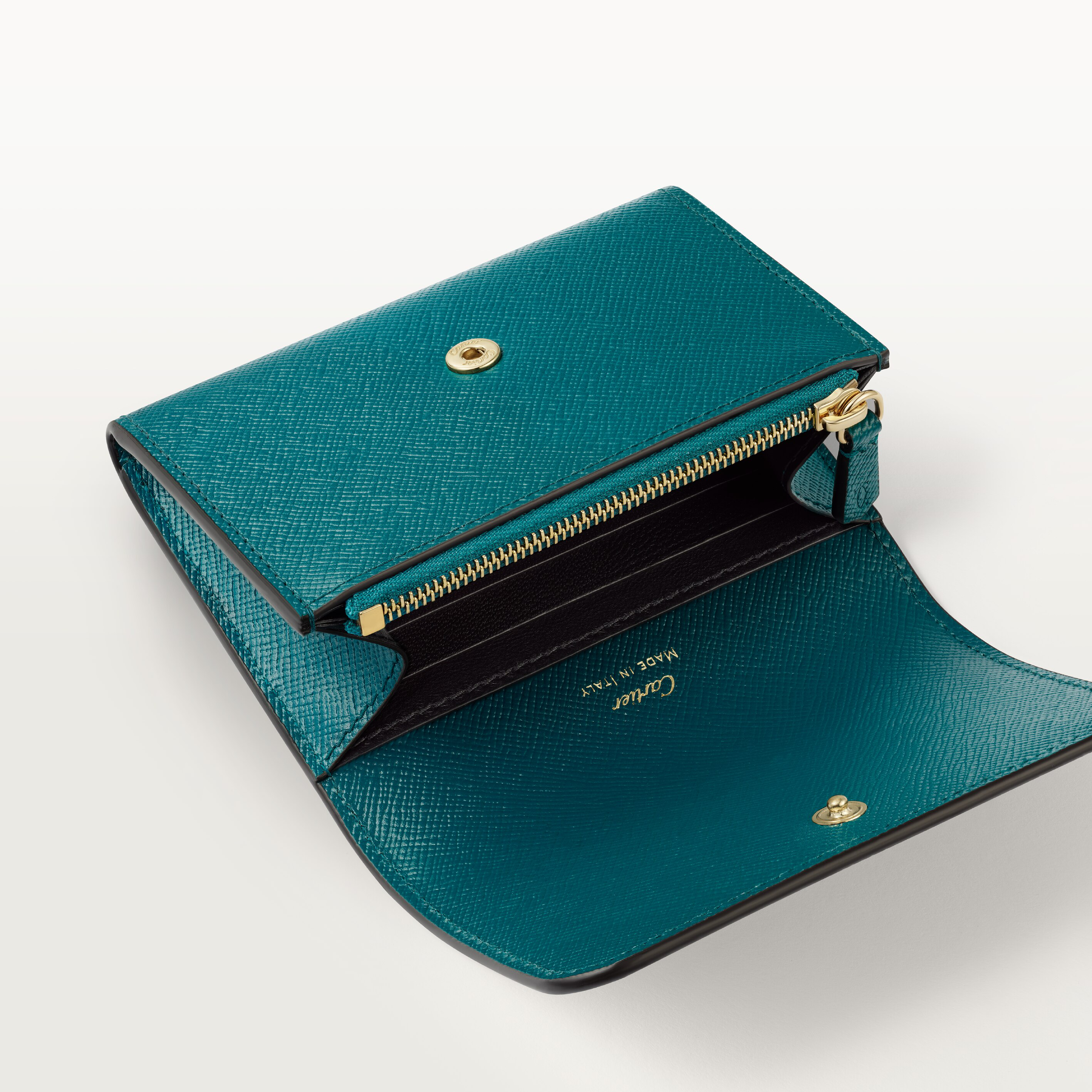 Business card holder with zip, C de Cartier