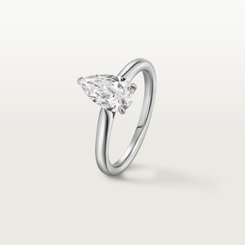 1895 solitaire, pear-shaped diamond 1895 solitaire, pear-shaped diamond