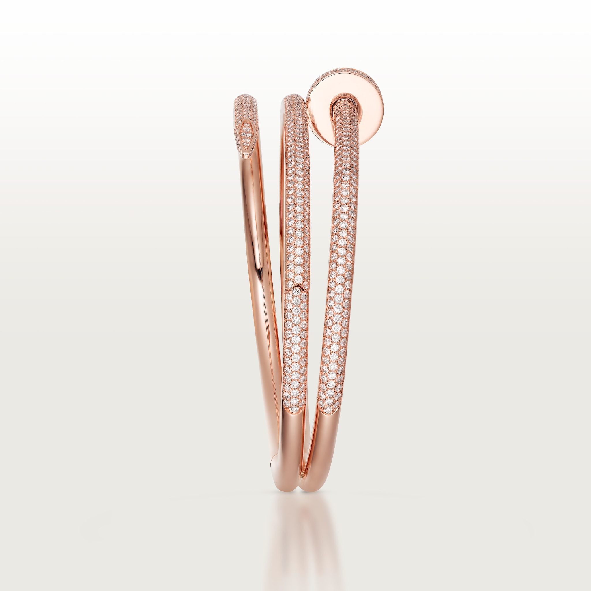 Juste un Clou bracelet, double, half-paved, image 7