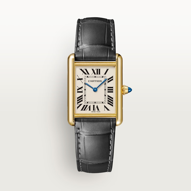 Cartier tank silver and gold best sale