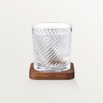 Santos de Cartier set of 2 glasses and 2 coasters Santos de Cartier set of 2 glasses and 2 coasters