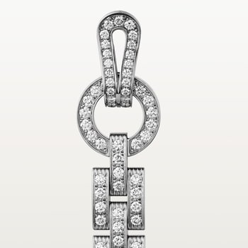 Agrafe earrings, paved Agrafe earrings, paved