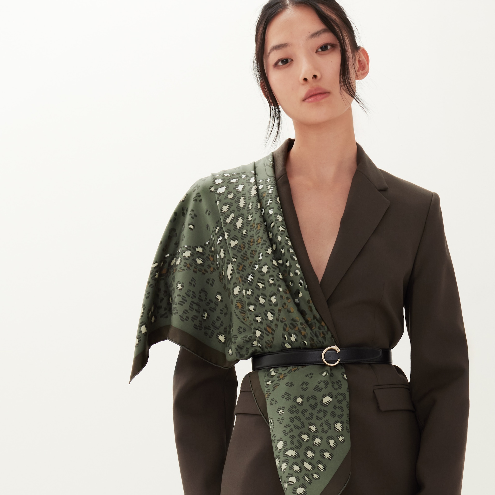 90 scarf, Panthere dots