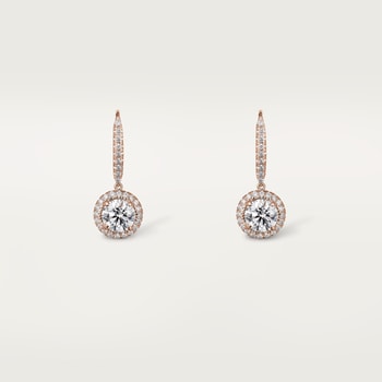 Cartier Destinée sleeper earrings, 2 brilliant-cut diamonds, paved Cartier Destinée sleeper earrings, 2 brilliant-cut diamonds, paved