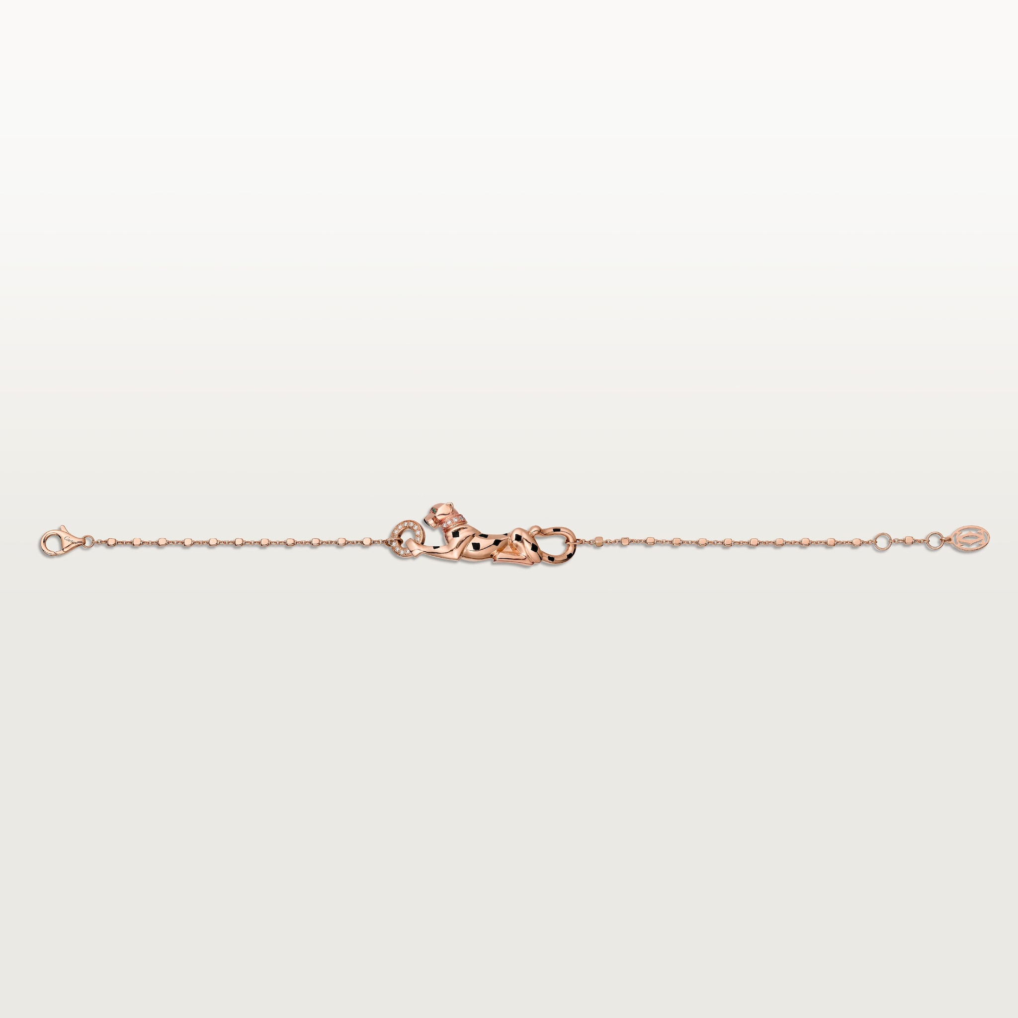 Panth&egrave;re de Cartier bracelet, on chain, diamonds, image 1