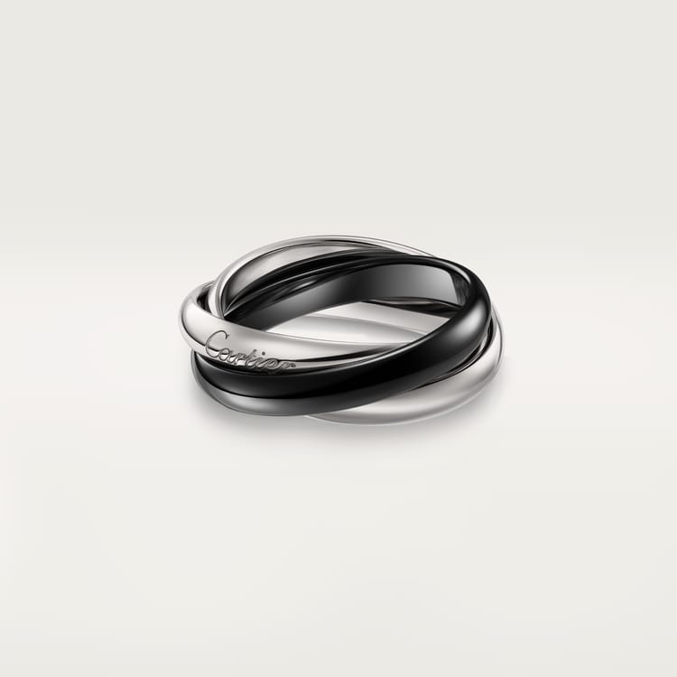 Classic Trinity ring in ceramic