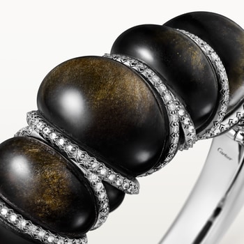 Cartier Libre Tressage bracelet, obsidian, diamonds Cartier Libre Tressage bracelet, obsidian, diamonds