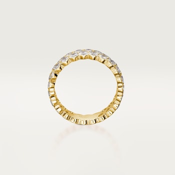 Broderie de Cartier wedding band, double row, diamonds Broderie de Cartier wedding band, double row, diamonds