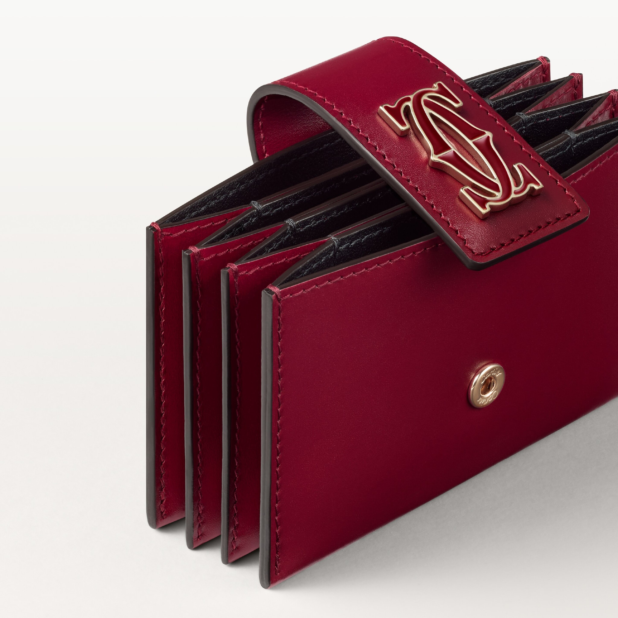 Accordion card holder, C de Cartier