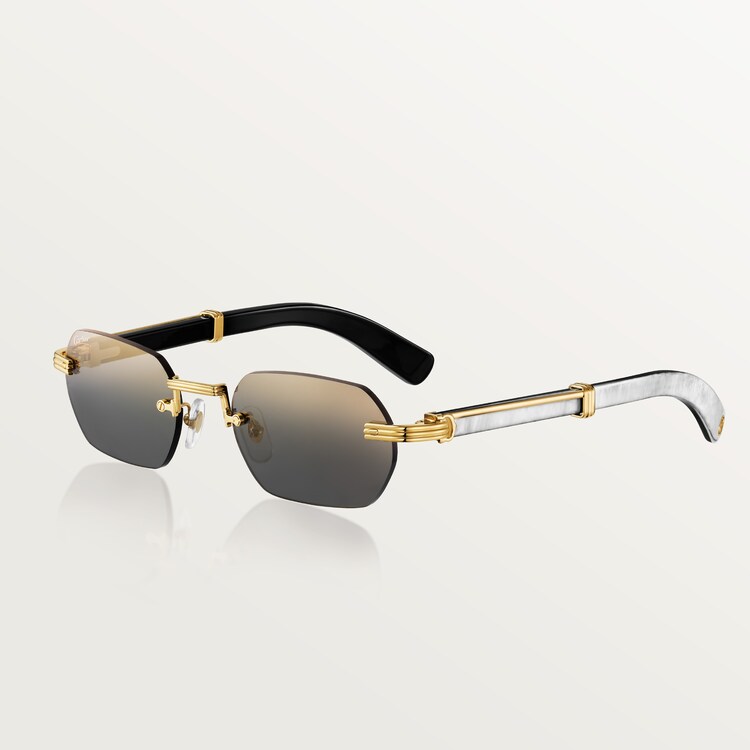 Cartier top sunglasses white