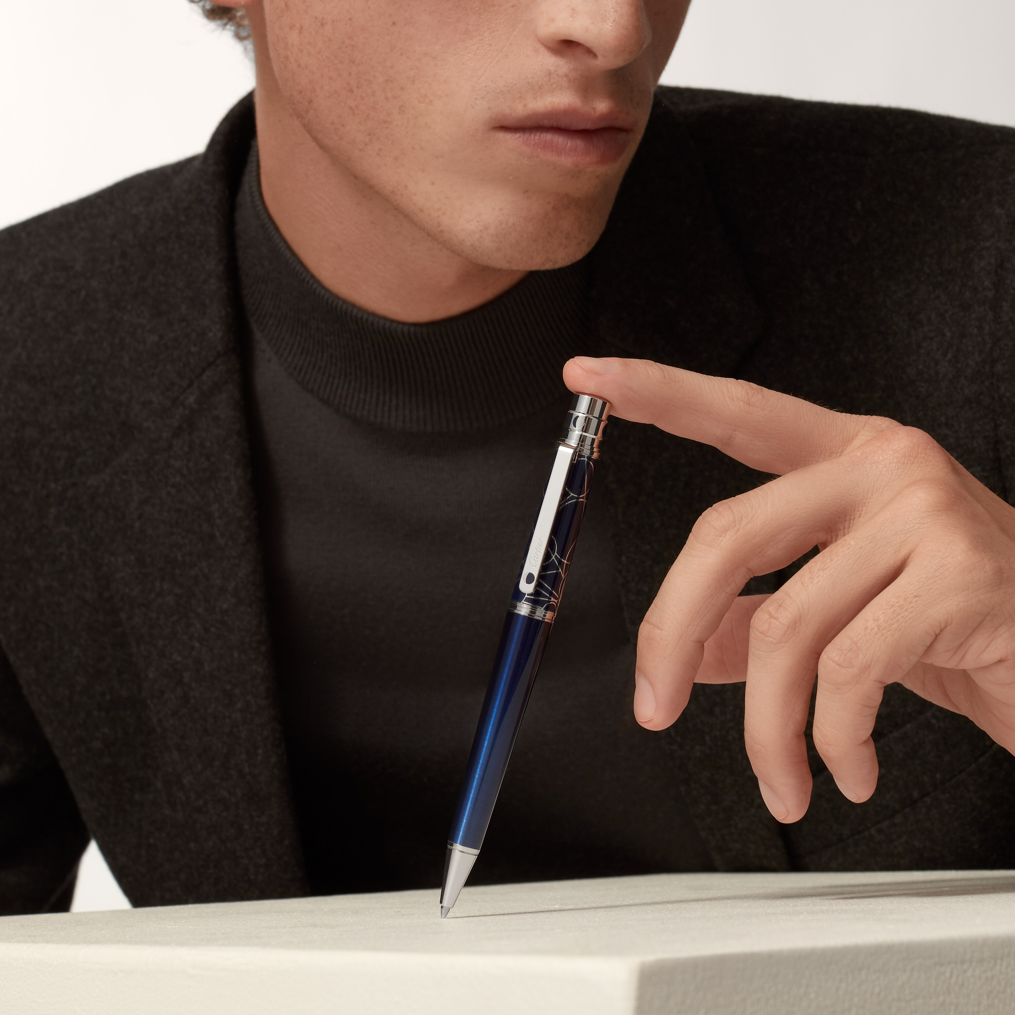 Cartier CO462 ボールペン字色青