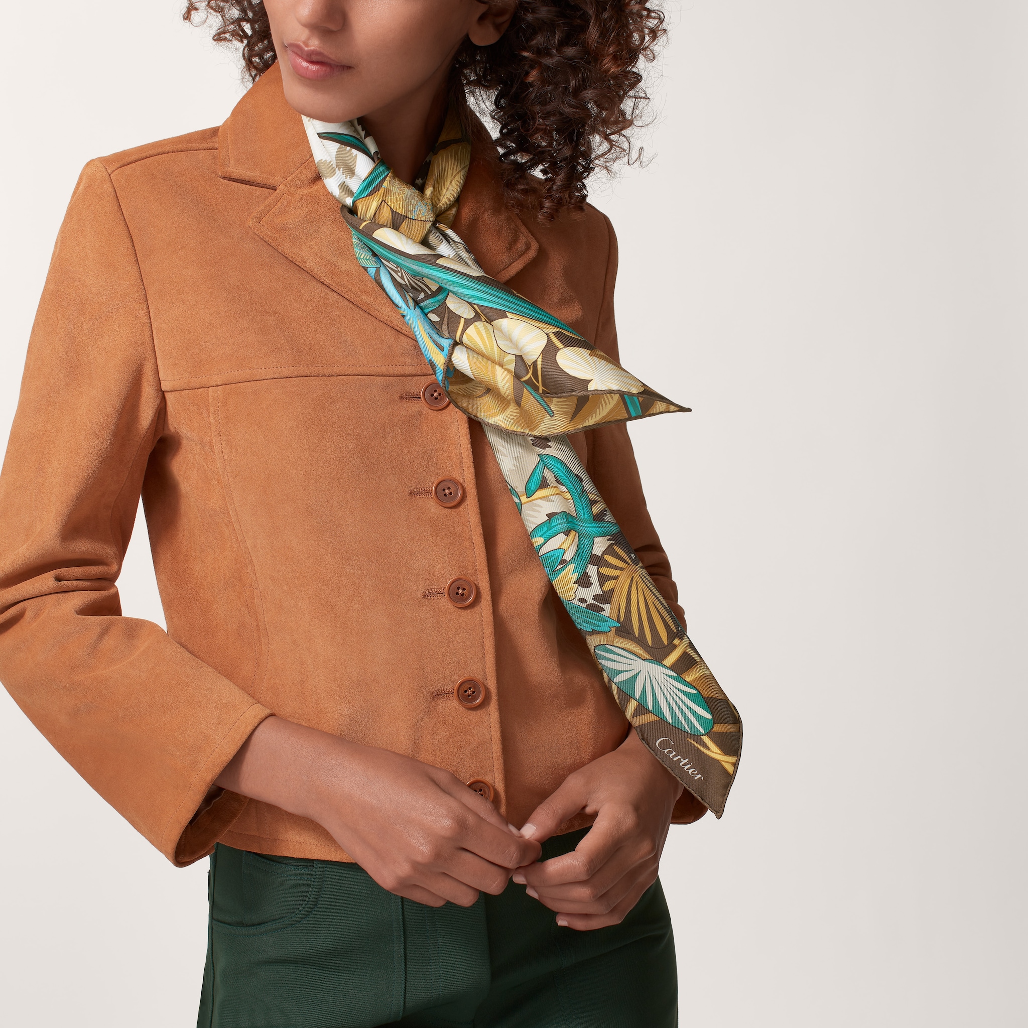 Panther in the Jungle motif square 90