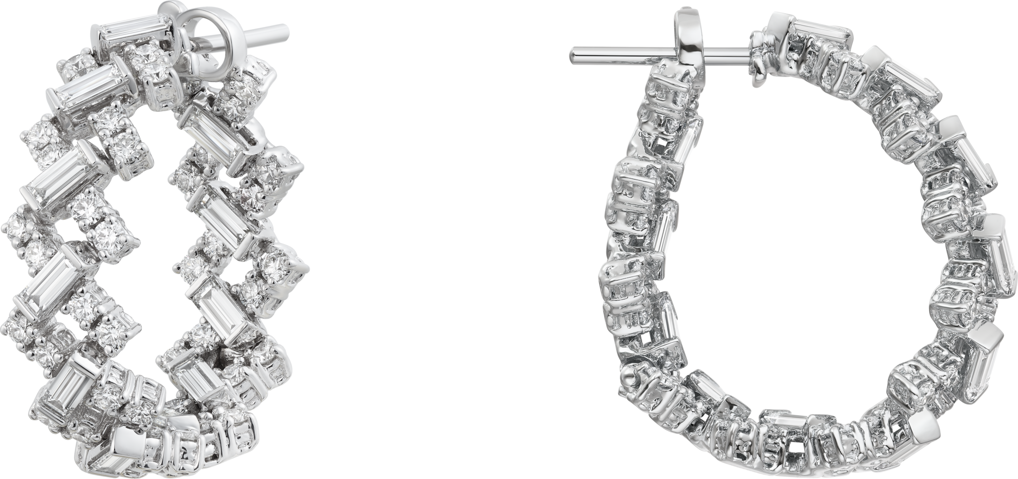 Reflection de Cartier earrings, diamonds