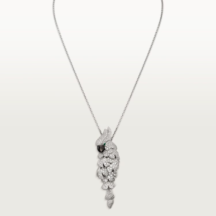 Cartier parrot necklace outlet