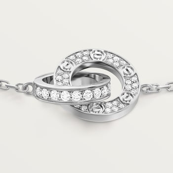 #LOVE# bracelet, on chain, paved #LOVE# bracelet, on chain, paved