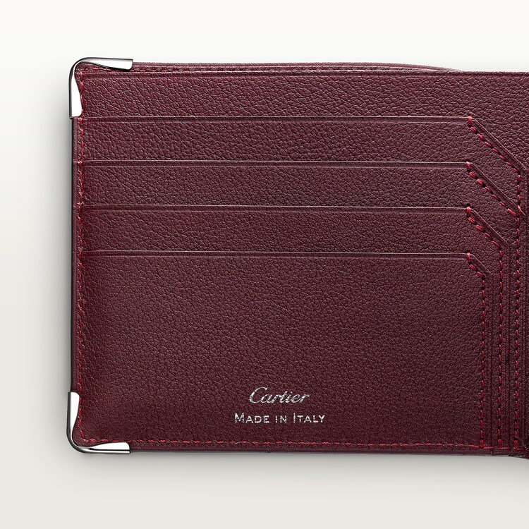 CRL3001548 8 Credit Card Wallet Must de Cartier Black calfskin stainless steel finish Cartier