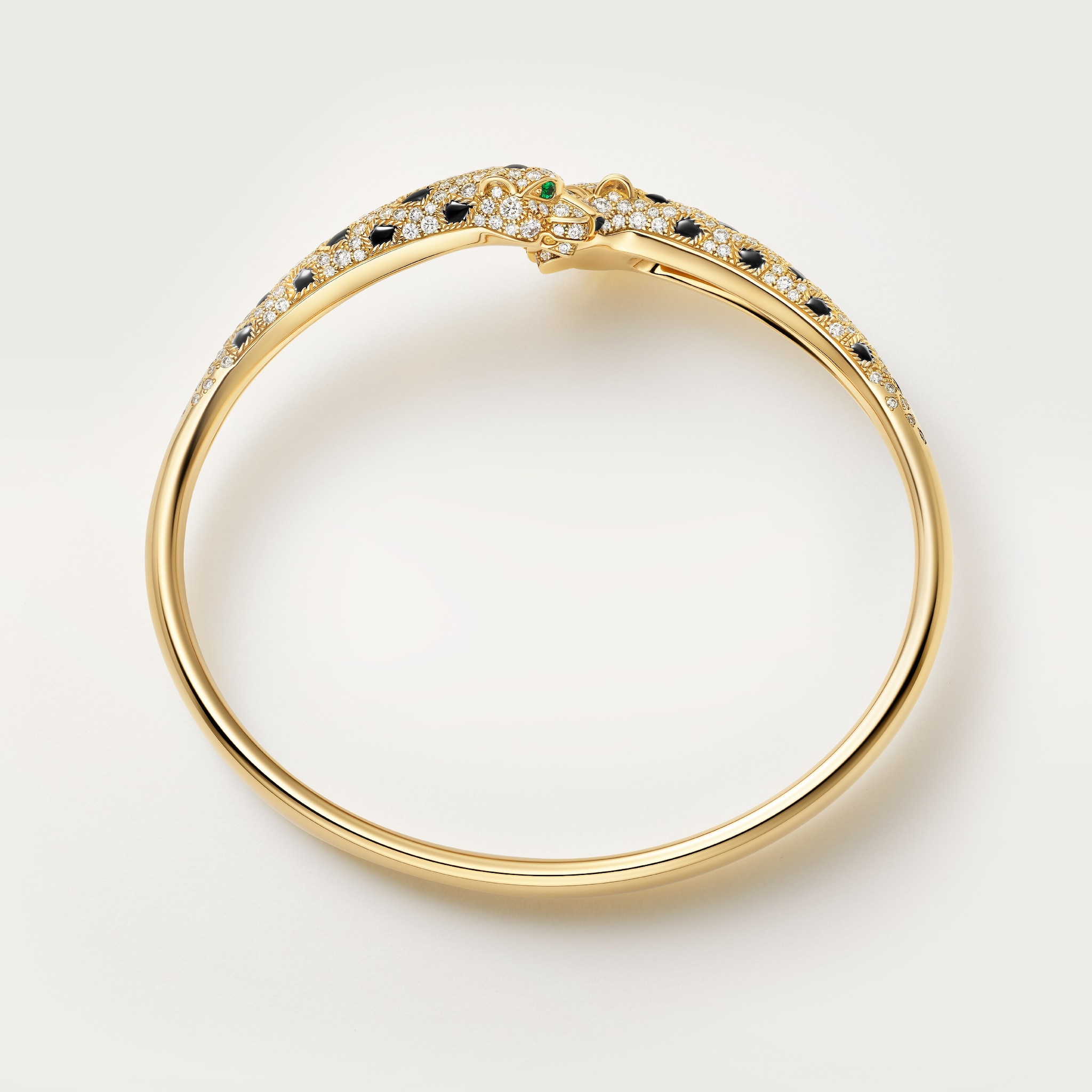 Panth&egrave;re de Cartier bilezik, yarı pave, resim 5