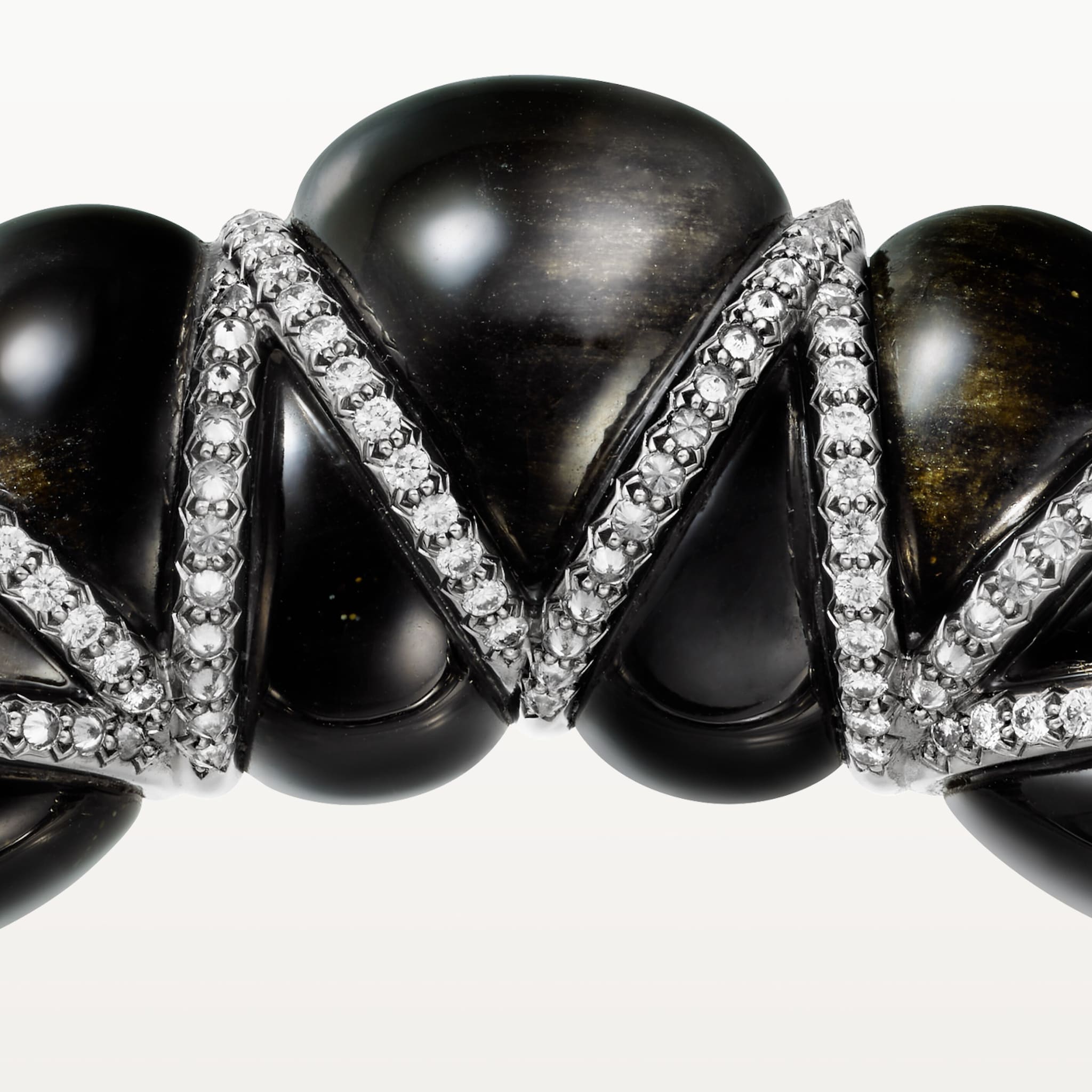 까르띠에 리브르 트레사쥬 브레이슬릿, 옵시디언, 다이아몬드, 이미지 7