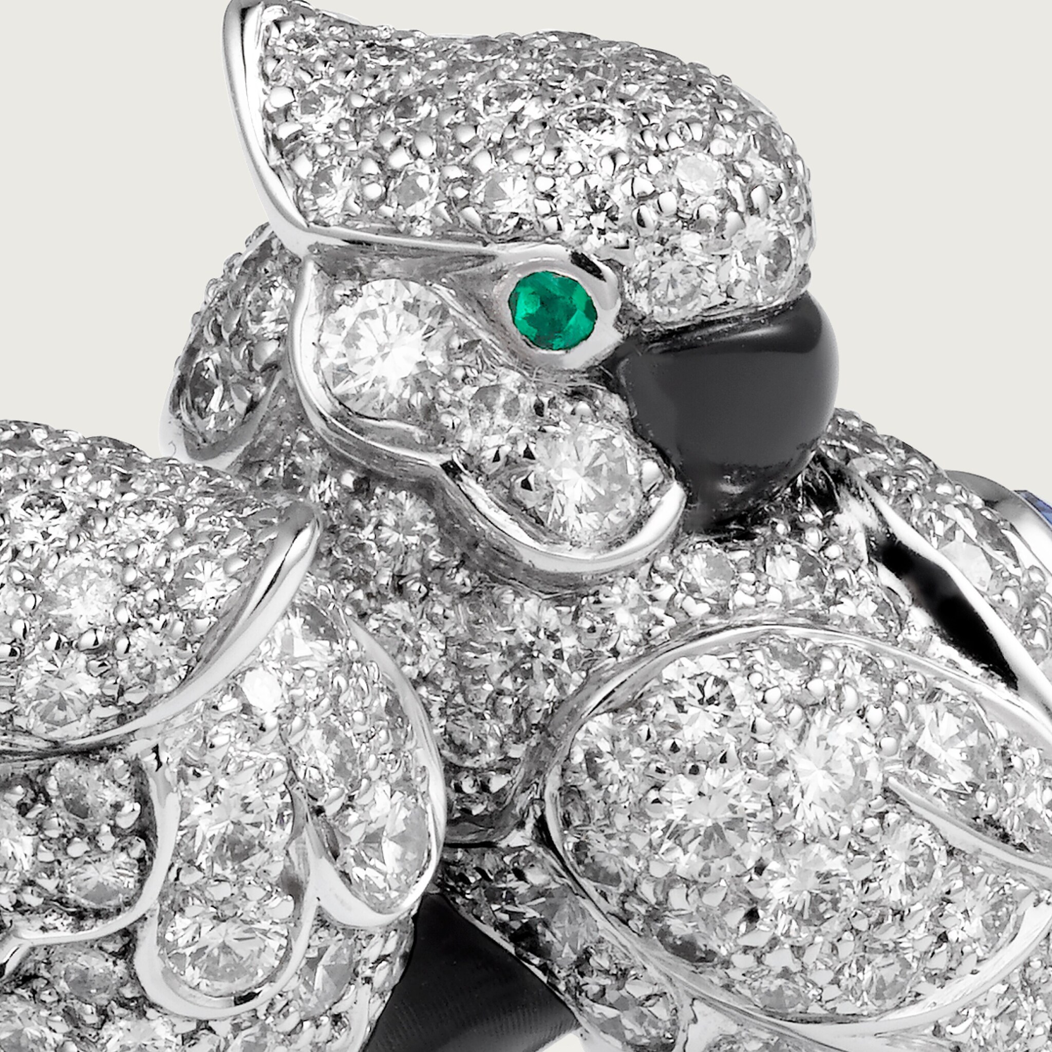 Faune et Flore de Cartier ring, paved