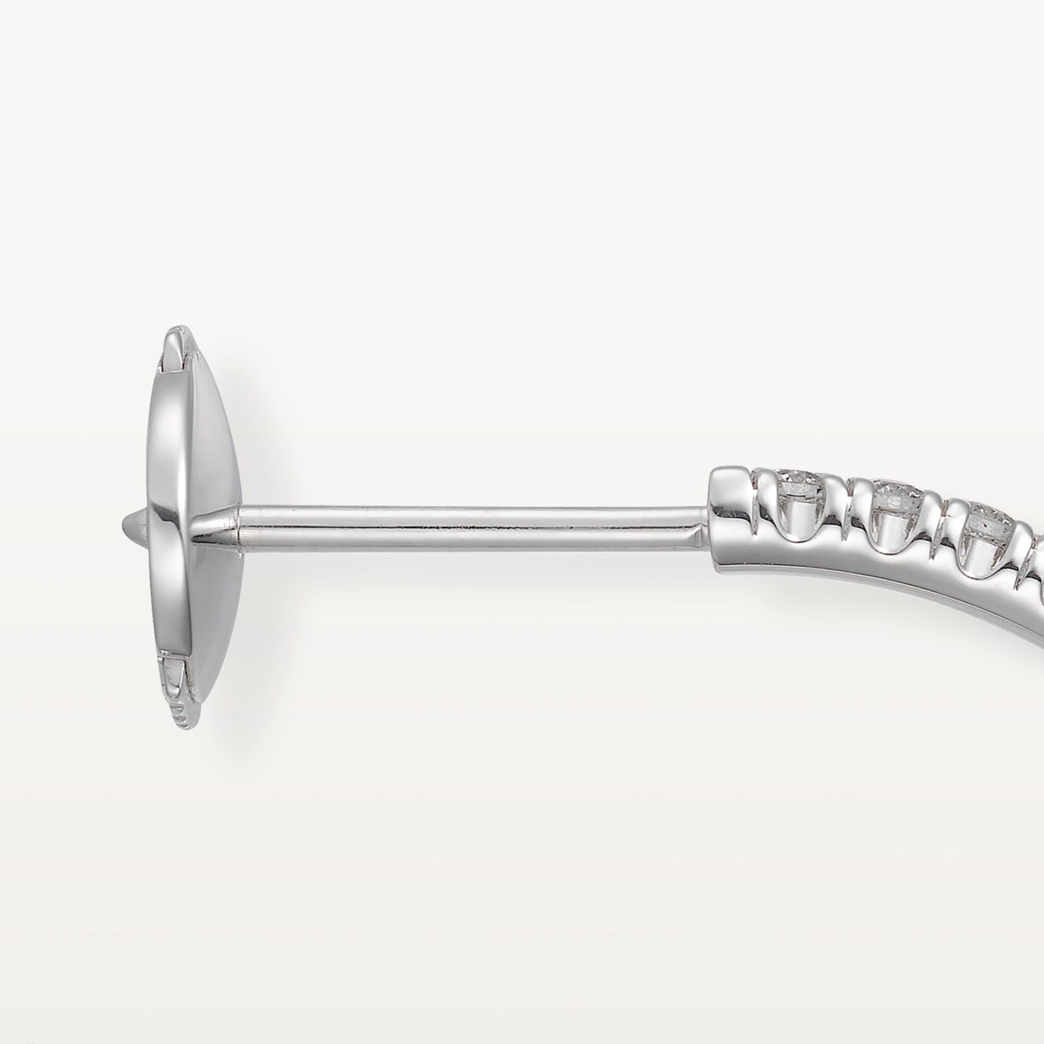 Etincelle de Cartier hoop earrings, medium model, paved