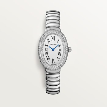 Baignoire Gold Diamond Oval Watches Cartier