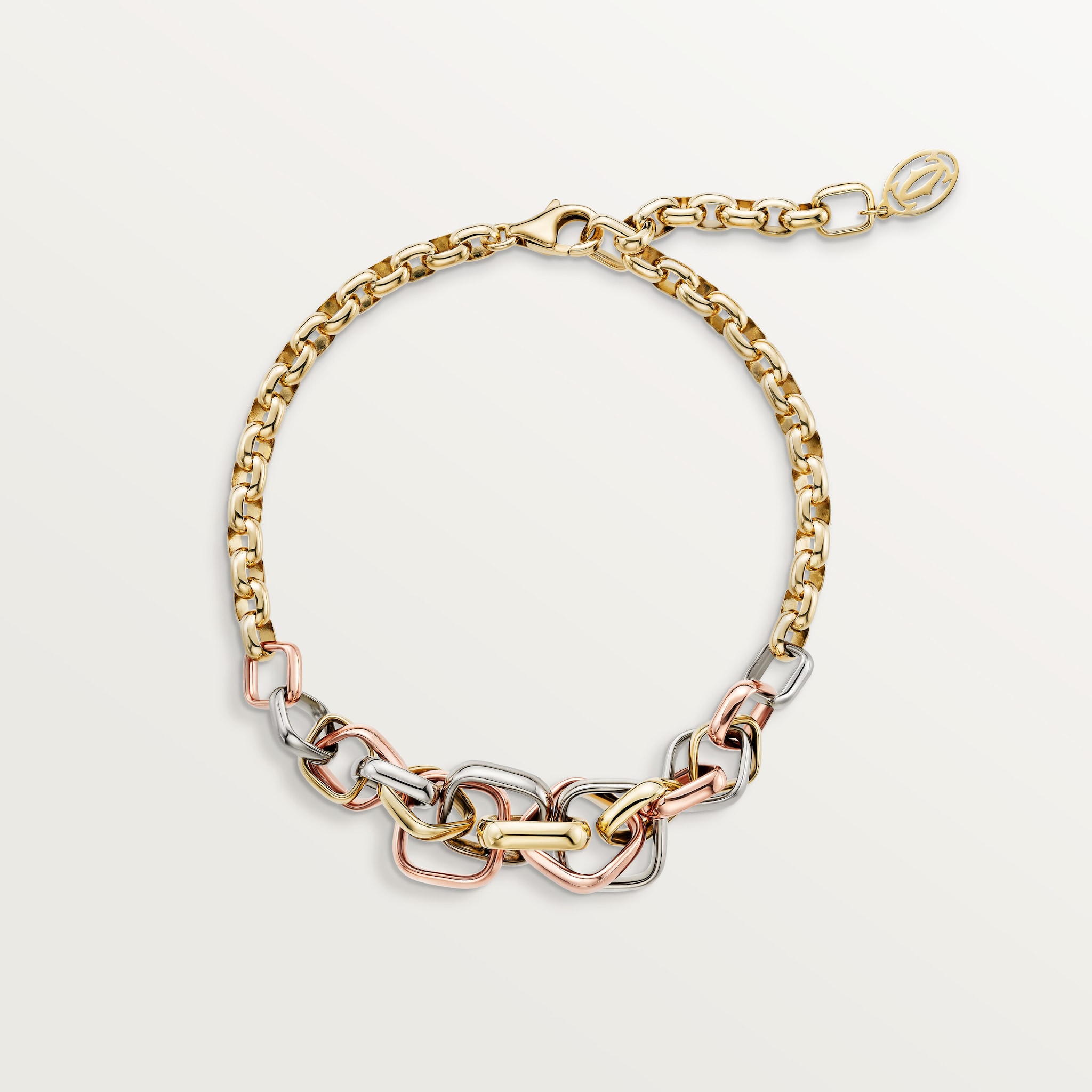 Trinity bracelet, cushion-shaped