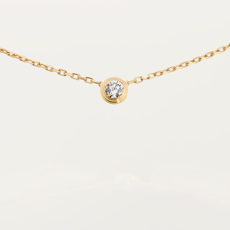CRB7215500 Diamants L gers necklace LM Yellow gold diamond