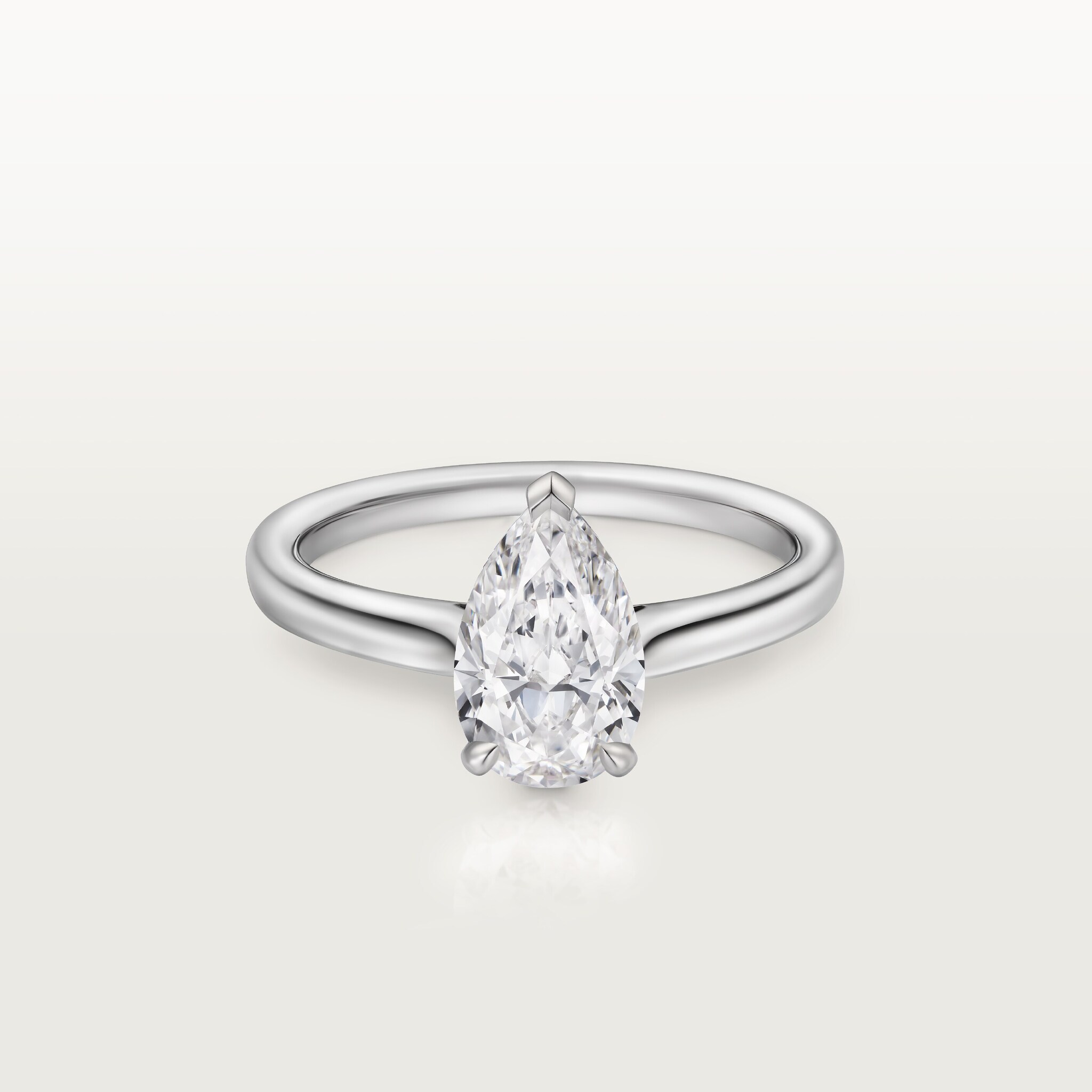 1895 solitaire, pear-shaped diamond