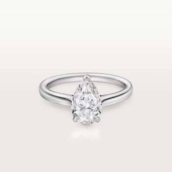 1895 solitaire, pear-shaped diamond 1895 solitaire, pear-shaped diamond