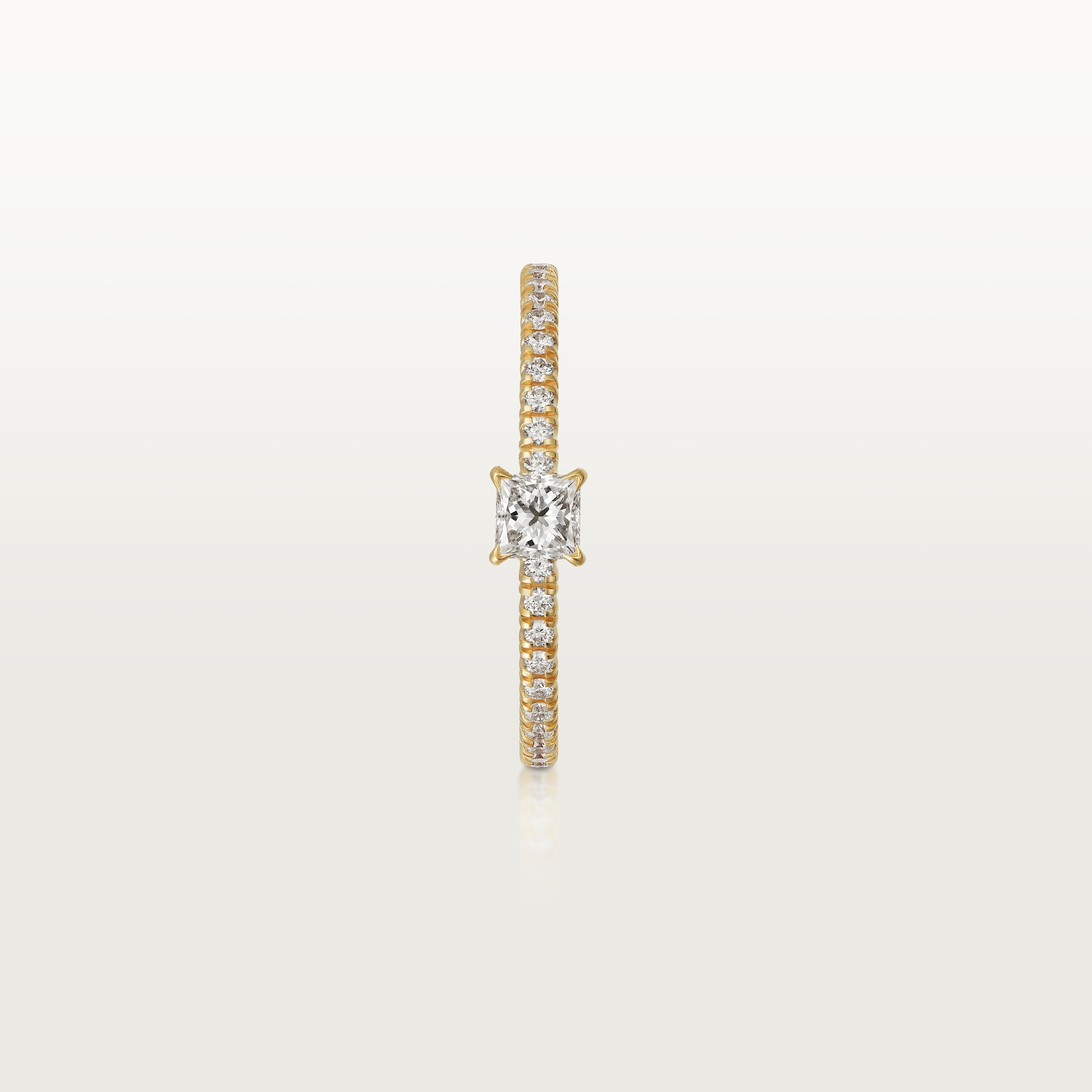 Etincelle de Cartier ring, princess-cut diamond, paved, image 7