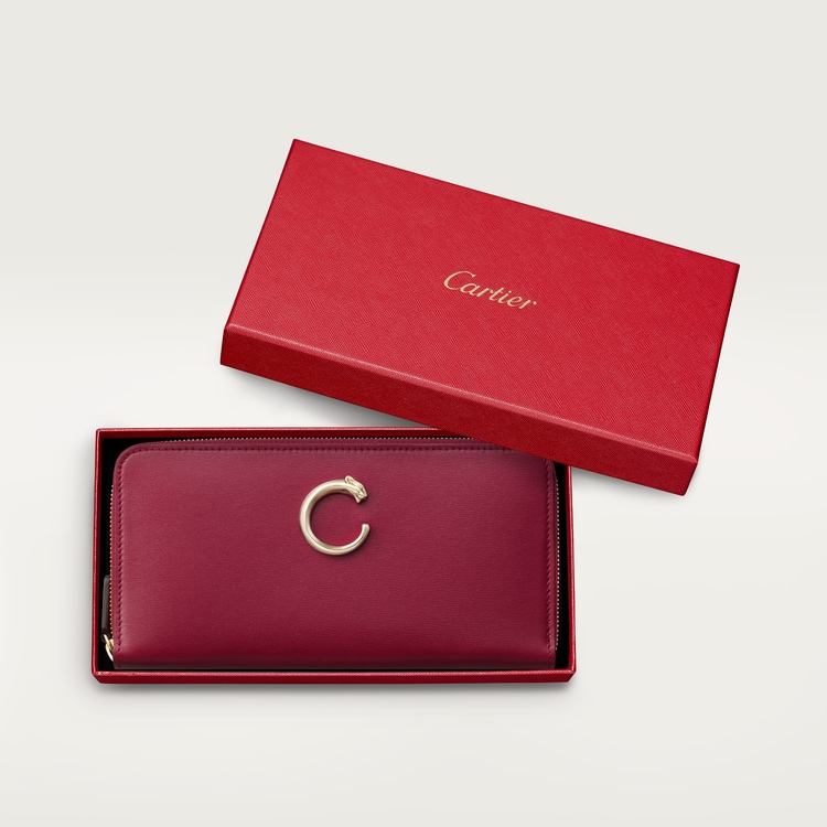 Zippered international wallet, Panthère C de Cartier Zippered international wallet, Panthère C de Cartier