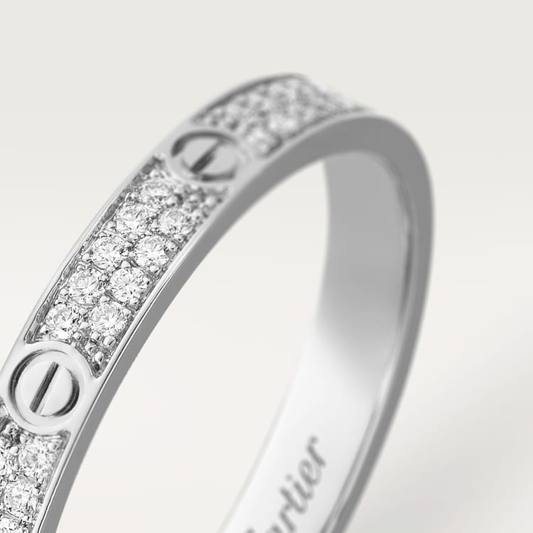 Cartier love ring clearance diamond white gold