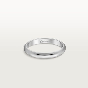 Cartier mens ring top silver