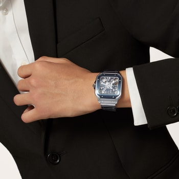 Santos de Cartier skeleton watch Santos de Cartier skeleton watch