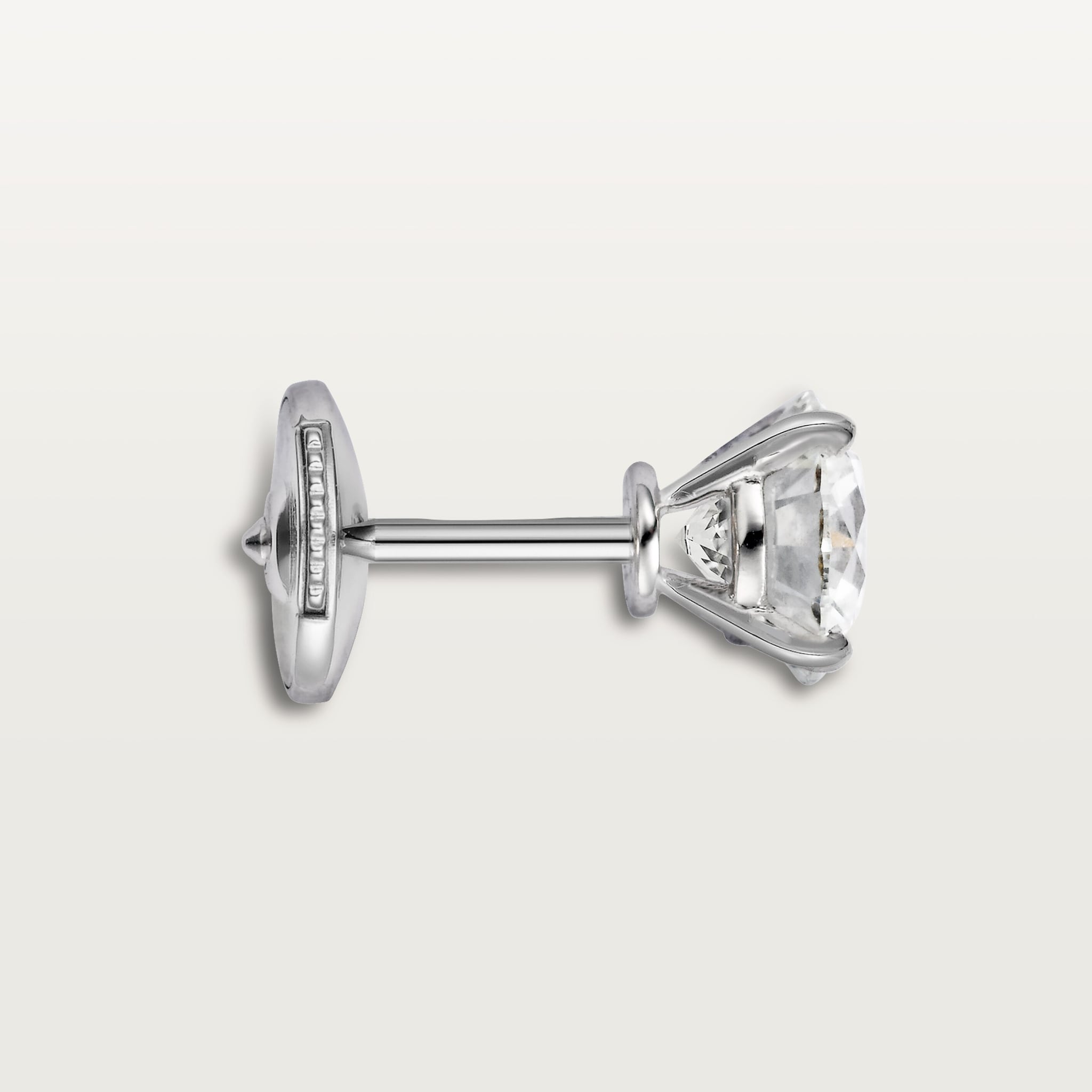 1895 stud earrings, 2 brilliant-cut diamonds 