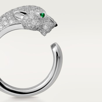 Panthère de Cartier ring, medium model, half-paved Panthère de Cartier ring, medium model, half-paved