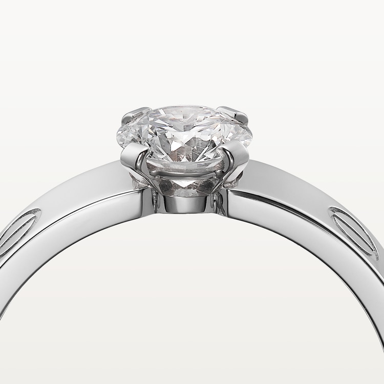 Love solitaire white gold diamond price deals